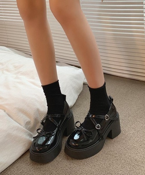 セール】厚底リボンストラップローファー（ローファー）｜yuue' ( wear