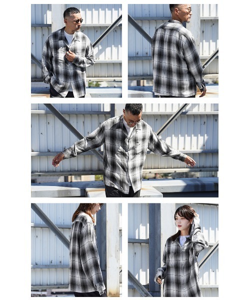 WAIPER×TOWN CRAFT 60's OMBRE SHIRTS XL TOWN CRAFT WAIPER EXCULSIVE 60's OMBRE LOOP COLLAR SHIRTS