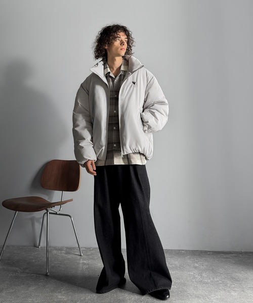 Classical Origin(クラシカルオリジン)の「「冬を制する。」防寒設計フェイクダウン中綿ジャケット/Thermal Design Faux Down Padded Jacket(ダウンジャケット/コート・メンズ・ブラック/グレー・LARGE/MEDIUM/SMALL)」の15枚目の写真