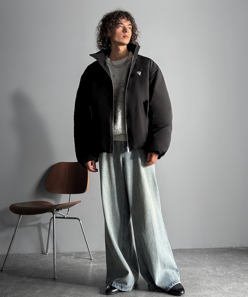 Classical Origin(クラシカルオリジン)の「「冬を制する。」防寒設計フェイクダウン中綿ジャケット/Thermal Design Faux Down Padded Jacket(ダウンジャケット/コート・メンズ・ブラック/グレー・LARGE/MEDIUM/SMALL)」の9枚目の写真