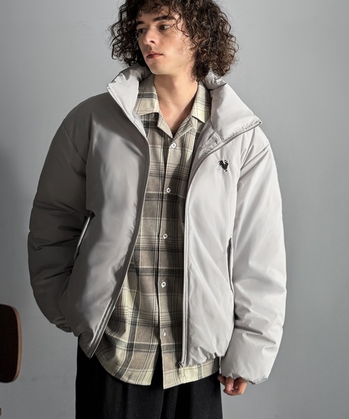 Classical Origin(クラシカルオリジン)の「「冬を制する。」防寒設計フェイクダウン中綿ジャケット/Thermal Design Faux Down Padded Jacket(ダウンジャケット/コート・メンズ・ブラック/グレー・LARGE/MEDIUM/SMALL)」の14枚目の写真