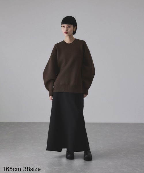 サステナブル】ロゴパッチスウェットニット（ニット/セーター）｜ADAM