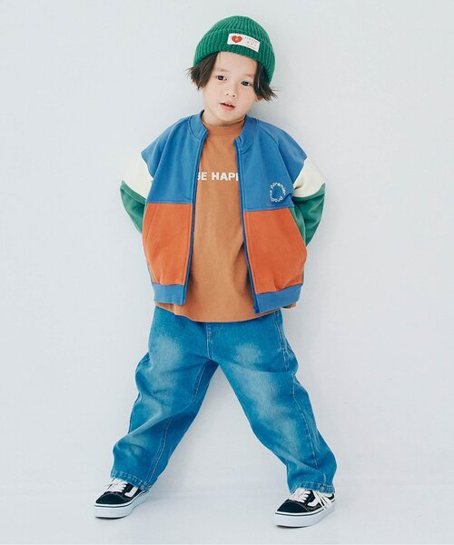 p.premier（ピードットプルミエ）の「【ジュニア対応】イロチ買いしたいナンバリングとロゴの長袖Tシャツ（Tシャツ/カットソー・キッズ・ブラウン/グリーン/グレー/オフホワイト/チャコール/イエロー・80/90/100/110/120/130/140）」の10枚目の写真