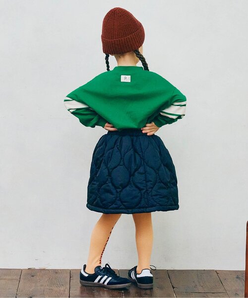 p.premier（ピードットプルミエ）の「【ジュニア対応】イロチ買いしたいナンバリングとロゴの長袖Tシャツ（Tシャツ/カットソー・キッズ・ブラウン/グリーン/グレー/オフホワイト/チャコール/イエロー・80/90/100/110/120/130/140）」の15枚目の写真