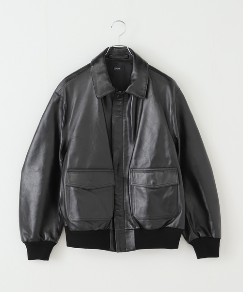 FRAMeWORK(フレームワーク)の「LOEFF/ロエフ LAMB LTR FLHT ジャケット(ライダースジャケット・レディース・ブラック・FREE)」の12枚目の写真