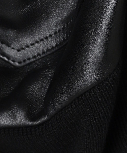 FRAMeWORK(フレームワーク)の「LOEFF/ロエフ LAMB LTR FLHT ジャケット(ライダースジャケット・レディース・ブラック・FREE)」の11枚目の写真