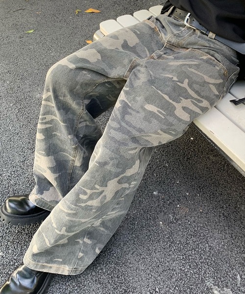 VIBGYOR（ヴィブジョー）の「【ABREATH】カッティングポケットカモフラージュワイドパンツ（CN）（その他パンツ・メンズ・カモフラージュ・LARGE/MEDIUM）」の2枚目の写真