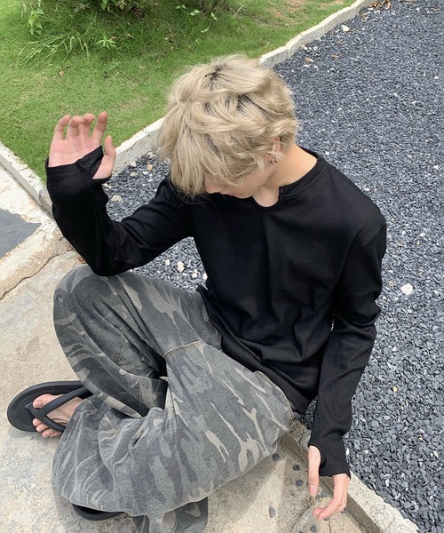 VIBGYOR（ヴィブジョー）の「【ABREATH】カッティングポケットカモフラージュワイドパンツ（CN）（その他パンツ・メンズ・カモフラージュ・LARGE/MEDIUM）」の3枚目の写真