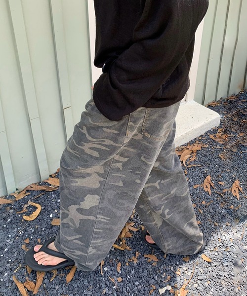 VIBGYOR（ヴィブジョー）の「【ABREATH】カッティングポケットカモフラージュワイドパンツ（CN）（その他パンツ・メンズ・カモフラージュ・LARGE/MEDIUM）」の4枚目の写真