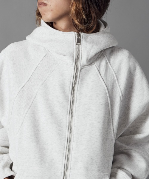Theater code(シアターコード)の「High-Neck Zip-Up Hoodie/ハイネックジップパーカーメンズ(パーカー・メンズ・ブラック/グレー・L/M)」の13枚目の写真