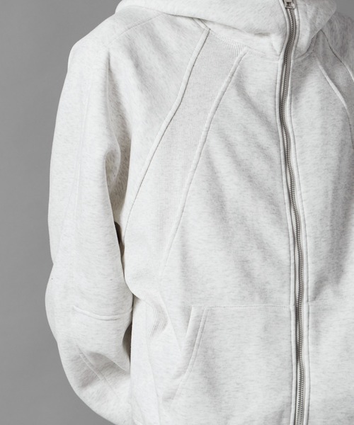 セール】High-Neck Zip-Up Hoodie/ハイネックジップパーカー（パーカー