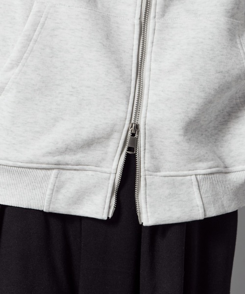Theater code(シアターコード)の「High-Neck Zip-Up Hoodie/ハイネックジップパーカーメンズ(パーカー・メンズ・ブラック/グレー・L/M)」の5枚目の写真