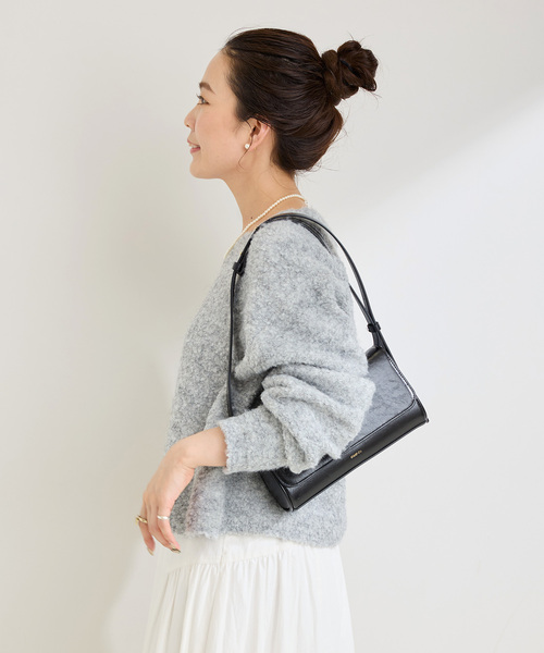 B.C STOCK(ベーセーストック)の「手洗い可 / ブークレーニット(ニット/セーター・レディース・グレー/ピンク/ブルー・FREE)」の8枚目の写真