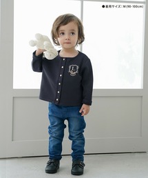 le reve vaniller（ル レーヴ ヴァニレ）の「vaniller kids 木馬 エンブレム ダンボールニット カーディガン le reve vaniller（カーディガン/ボレロ）」
