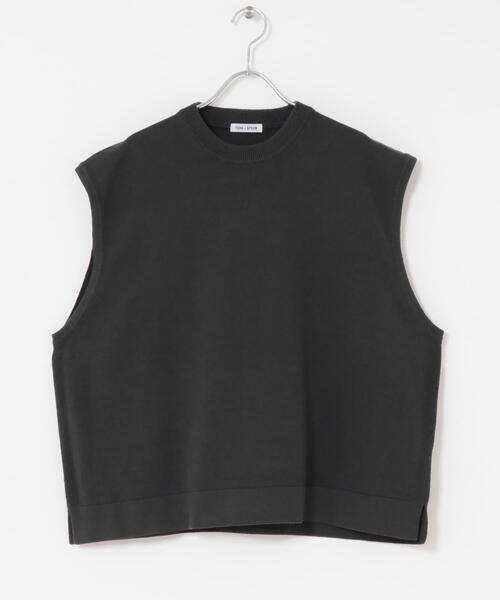 FORK&SPOON（フォークアンドスプーン）の「FORK&SPOON　クルーネックニットベスト（ベスト・レディース・チャコールグレー/ベージュ・1）」の9枚目の写真