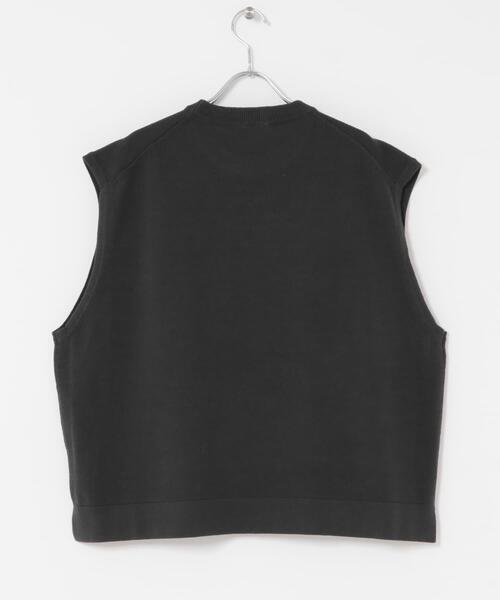 FORK&SPOON（フォークアンドスプーン）の「FORK&SPOON　クルーネックニットベスト（ベスト・レディース・チャコールグレー/ベージュ・1）」の12枚目の写真