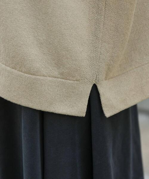 FORK&SPOON（フォークアンドスプーン）の「FORK&SPOON　クルーネックニットベスト（ベスト・レディース・チャコールグレー/ベージュ・1）」の21枚目の写真