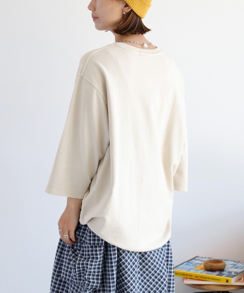 cepo(セポ)の「ミニ裏毛スソドロストプルオーバー(Tシャツ/カットソー・レディース・ワイン/チャコール/ベージュ・M)」の22枚目の写真