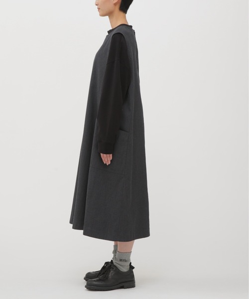 MHL cotton wool twil プルオーバーワンピース ミモレ丈 紺 楽天市場】MHL ワンピースの通販