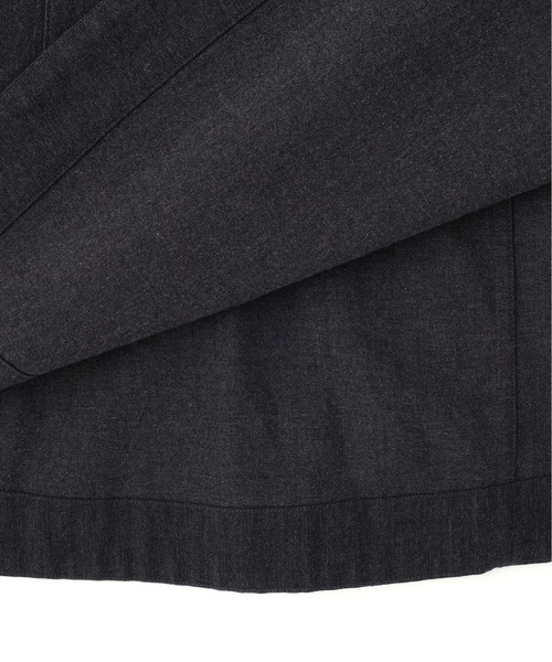 MHL.(エムエイチエル)の「WOOL COTTON TWILL(ワンピース・レディース・チャコール・1/2)」の5枚目の写真