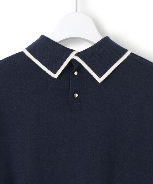 洗える】ウーステッドウール ポロニット（ニット/セーター）｜23区 L