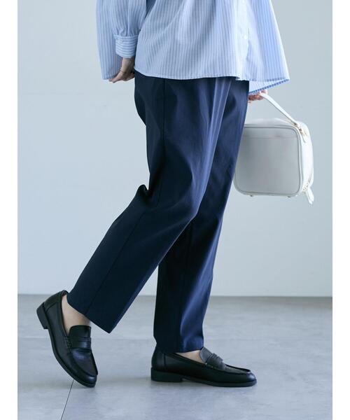 Lugnoncure（ルノンキュール）の「ストレッチテーパードパンツ（その他パンツ・レディース・カーキ/ネイビー/ベージュ/グレー/ブラック・M/L）」の5枚目の写真