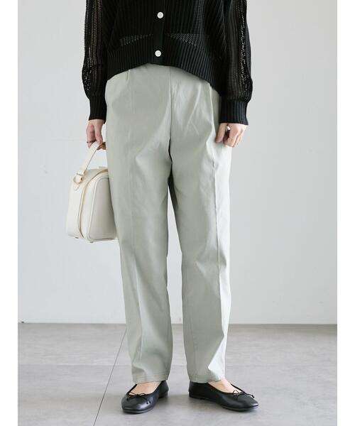 Lugnoncure（ルノンキュール）の「ストレッチテーパードパンツ（その他パンツ・レディース・カーキ/ネイビー/ベージュ/グレー/ブラック・M/L）」の4枚目の写真