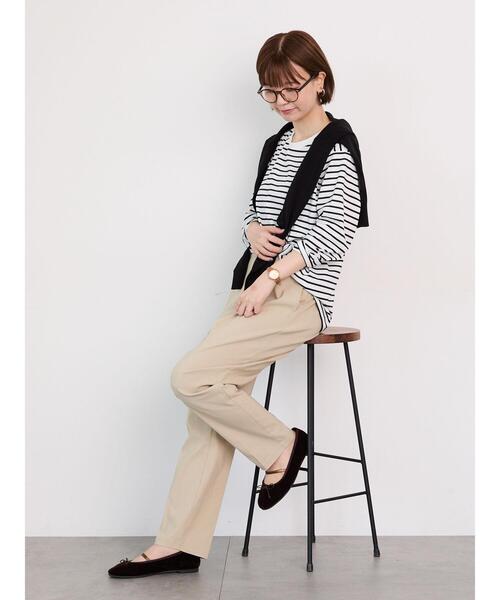 Lugnoncure（ルノンキュール）の「ストレッチテーパードパンツ（その他パンツ・レディース・カーキ/ネイビー/ベージュ/グレー/ブラック・M/L）」の11枚目の写真