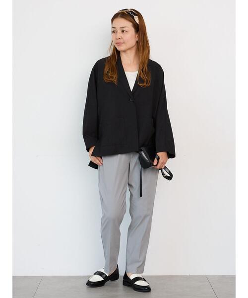 Lugnoncure（ルノンキュール）の「ストレッチテーパードパンツ（その他パンツ・レディース・カーキ/ネイビー/ベージュ/グレー/ブラック・M/L）」の16枚目の写真