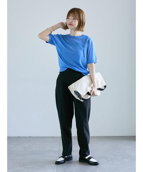 Lugnoncure（ルノンキュール）の「ストレッチテーパードパンツ（その他パンツ・レディース・カーキ/ネイビー/ベージュ/グレー/ブラック・M/L）」の18枚目の写真