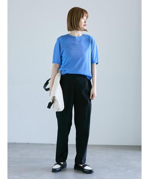 Lugnoncure（ルノンキュール）の「ストレッチテーパードパンツ（その他パンツ・レディース・カーキ/ネイビー/ベージュ/グレー/ブラック・M/L）」の19枚目の写真