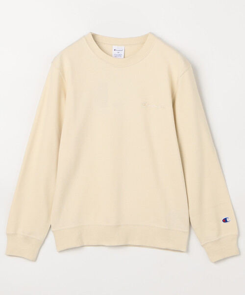 Champion(チャンピオン)の「限定展開 Champion/チャンピオン キッズ クルーネックスウェットシャツ / CK-C001(スウェット・メンズ・ネイビー/ベージュ/ブラック・120/110/150/140/130)」の2枚目の写真