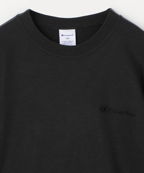 Champion(チャンピオン)の「限定展開 Champion/チャンピオン キッズ クルーネックスウェットシャツ / CK-C001(スウェット・メンズ・ネイビー/ベージュ/ブラック・120/110/150/140/130)」の5枚目の写真
