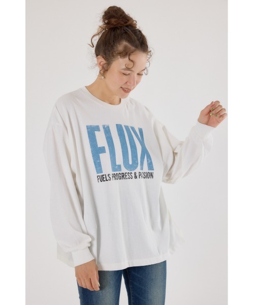 RODEO CROWNS WIDE BOWL（ロデオクラウンズワイドボウル）の「バックドッキングロングスリーブTシャツ（Tシャツ/カットソー・レディース・カーキ/オフホワイト/ダークオレンジ/チャコールグレー・FREE）」の2枚目の写真