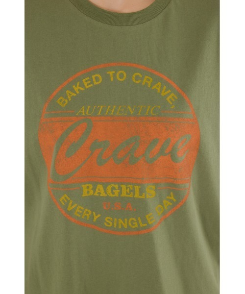 RODEO CROWNS WIDE BOWL（ロデオクラウンズワイドボウル）の「バックドッキングロングスリーブTシャツ（Tシャツ/カットソー・レディース・カーキ/オフホワイト/ダークオレンジ/チャコールグレー・FREE）」の17枚目の写真