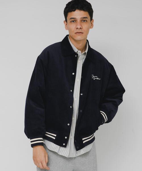 URBAN RESEARCH Sonny Label(アーバンリサーチサニーレーベル)の「『別注』GEM SPORTSWEAR×Sonny Label コーデュロイパデッドブルゾン(ブルゾン・メンズ・ダークブラウン/ネイビー・MEDIUM/LARGE)」の1枚目の写真