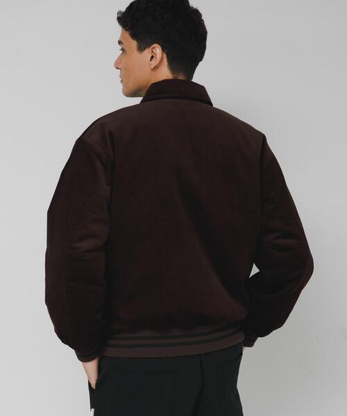 URBAN RESEARCH Sonny Label(アーバンリサーチサニーレーベル)の「『別注』GEM SPORTSWEAR×Sonny Label コーデュロイパデッドブルゾン(ブルゾン・メンズ・ダークブラウン/ネイビー・MEDIUM/LARGE)」の4枚目の写真