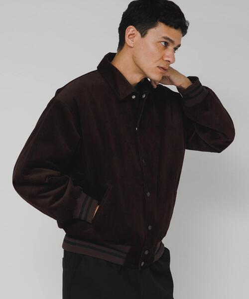 URBAN RESEARCH Sonny Label(アーバンリサーチサニーレーベル)の「『別注』GEM SPORTSWEAR×Sonny Label コーデュロイパデッドブルゾン(ブルゾン・メンズ・ダークブラウン/ネイビー・MEDIUM/LARGE)」の5枚目の写真