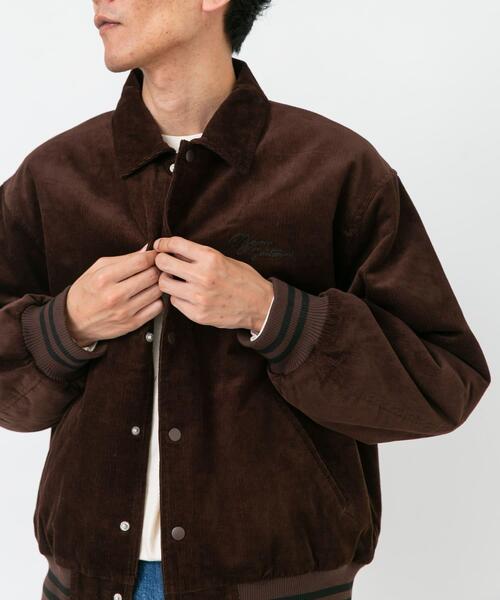 URBAN RESEARCH Sonny Label(アーバンリサーチサニーレーベル)の「『別注』GEM SPORTSWEAR×Sonny Label コーデュロイパデッドブルゾン(ブルゾン・メンズ・ダークブラウン/ネイビー・MEDIUM/LARGE)」の13枚目の写真