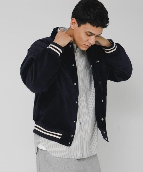 URBAN RESEARCH Sonny Label(アーバンリサーチサニーレーベル)の「『別注』GEM SPORTSWEAR×Sonny Label コーデュロイパデッドブルゾン(ブルゾン・メンズ・ダークブラウン/ネイビー・MEDIUM/LARGE)」の20枚目の写真