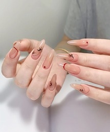 ONEP STAR（ワンピスター）の「簡単にネイルチップ ハンドネイルチップ ニュアンスカラー（ネイルシール/ネイルチップ）」