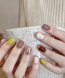 ONEP STAR（ワンピスター）の「簡単にネイルチップ ハンドネイルチップ ニュアンスカラー（ネイルシール/ネイルチップ）」