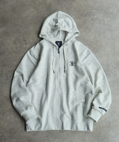 Santa Barbara Polo & Racquet Club(サンタ・バーバラ・ポロ & ラケット・クラブ)の「【Santa Barbara Polo & Racquet Club / サンタバーバラ ポロ & ラケット クラブ】ロゴ刺繍 スウェット フルジップ パーカー(パーカー・メンズ・オートミール/トップグレー/チャコールグレー/ブラック・L/LL/M)」の21枚目の写真