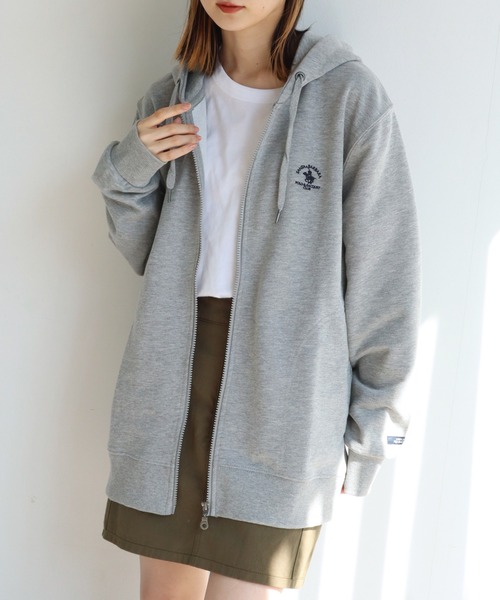 Santa Barbara Polo & Racquet Club(サンタ・バーバラ・ポロ & ラケット・クラブ)の「【Santa Barbara Polo & Racquet Club / サンタバーバラ ポロ & ラケット クラブ】ロゴ刺繍 スウェット フルジップ パーカー(パーカー・メンズ・オートミール/トップグレー/チャコールグレー/ブラック・L/LL/M)」の6枚目の写真