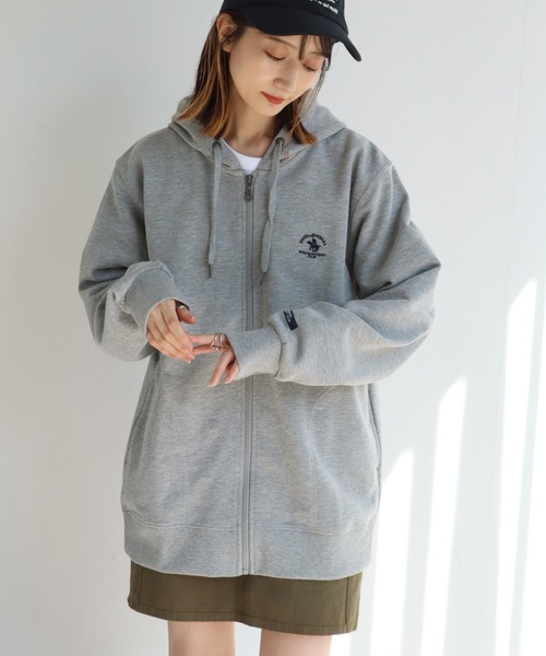 Santa Barbara Polo & Racquet Club(サンタ・バーバラ・ポロ & ラケット・クラブ)の「【Santa Barbara Polo & Racquet Club / サンタバーバラ ポロ & ラケット クラブ】ロゴ刺繍 スウェット フルジップ パーカー(パーカー・メンズ・オートミール/トップグレー/チャコールグレー/ブラック・L/LL/M)」の7枚目の写真