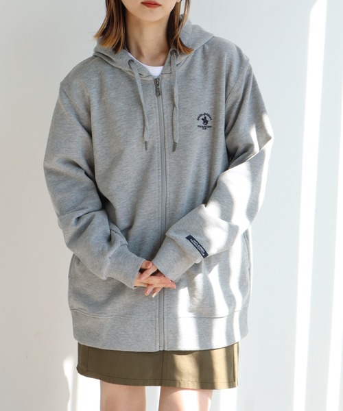 Santa Barbara Polo & Racquet Club(サンタ・バーバラ・ポロ & ラケット・クラブ)の「【Santa Barbara Polo & Racquet Club / サンタバーバラ ポロ & ラケット クラブ】ロゴ刺繍 スウェット フルジップ パーカー(パーカー・メンズ・オートミール/トップグレー/チャコールグレー/ブラック・L/LL/M)」の10枚目の写真