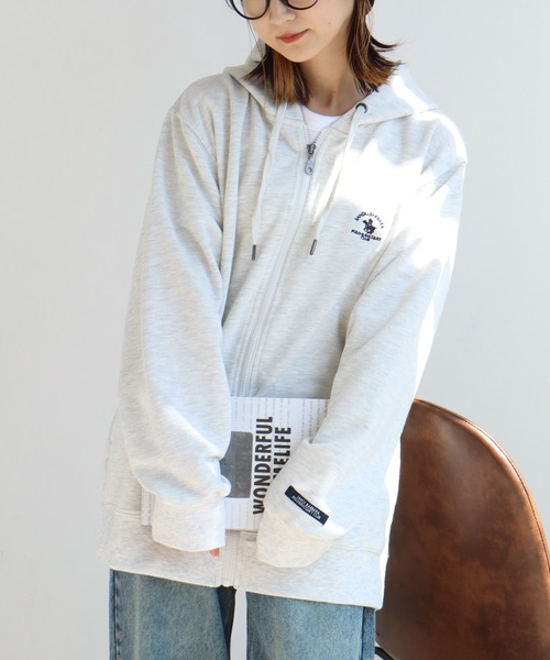 Santa Barbara Polo & Racquet Club(サンタ・バーバラ・ポロ & ラケット・クラブ)の「【Santa Barbara Polo & Racquet Club / サンタバーバラ ポロ & ラケット クラブ】ロゴ刺繍 スウェット フルジップ パーカー(パーカー・メンズ・オートミール/トップグレー/チャコールグレー/ブラック・L/LL/M)」の17枚目の写真