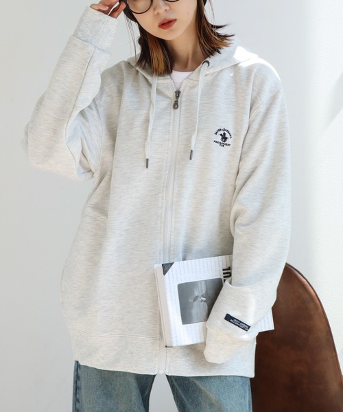 Santa Barbara Polo & Racquet Club(サンタ・バーバラ・ポロ & ラケット・クラブ)の「【Santa Barbara Polo & Racquet Club / サンタバーバラ ポロ & ラケット クラブ】ロゴ刺繍 スウェット フルジップ パーカー(パーカー・メンズ・オートミール/トップグレー/チャコールグレー/ブラック・L/LL/M)」の18枚目の写真