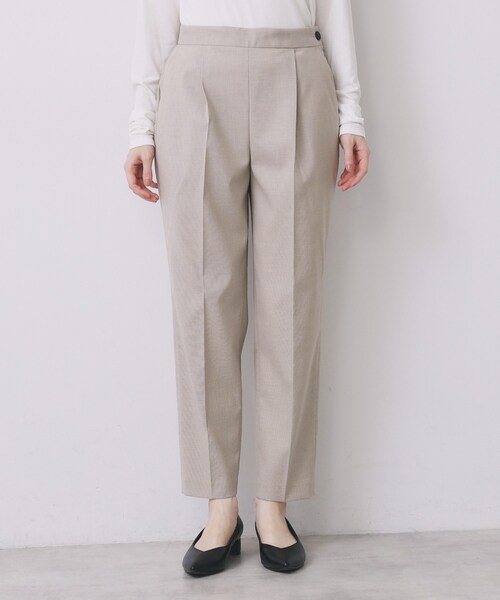 index(インデックス)の「ウールライクストレッチテーパードパンツ/セットアップ対応【洗濯機OK】(その他パンツ・レディース・ブラック/ベージュ/グレー・36/38/40/42)」の18枚目の写真