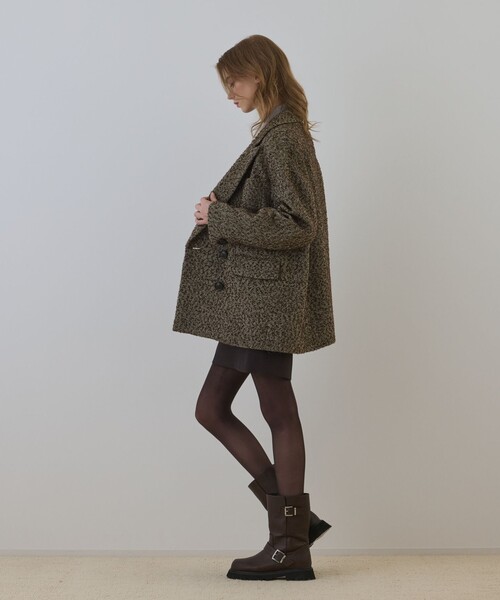 Diagram(ダイアグラム)の「カルゼツイードダブルジャケット(その他アウター・レディース・グレー/ブラウン・38/36)」の8枚目の写真